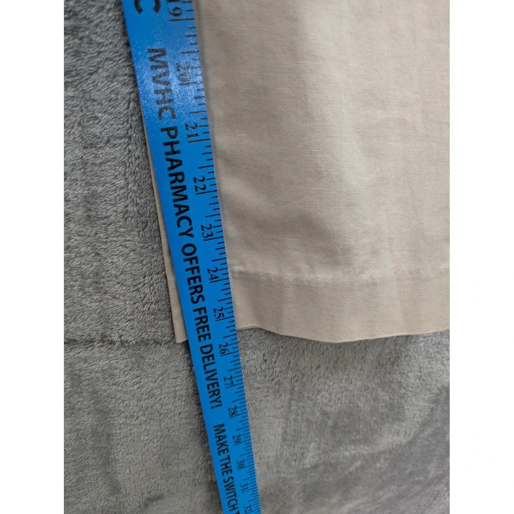 Ann Taylor Factory Ankle Chino Pants Women 8 Beige Twill Minimalist